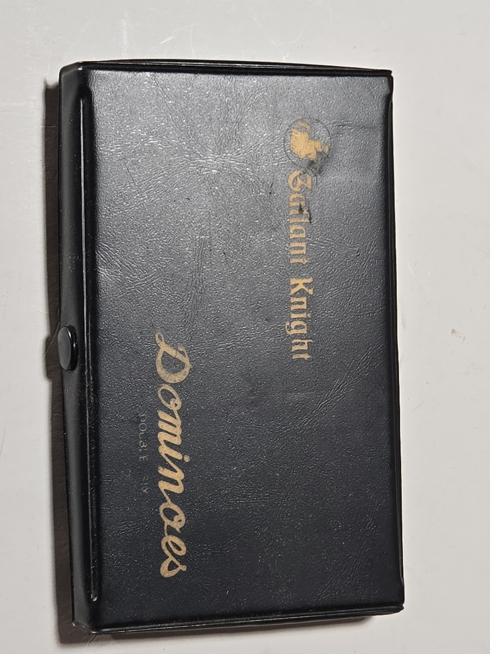 Gallant Knight Black Dominoes Complete Vintage